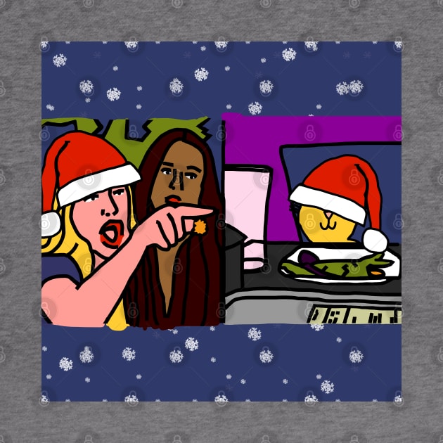 Merry Christmas from Woman Yelling at Cat Meme by ellenhenryart